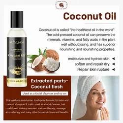 250ml 8.8oz Coconut Oil Make Cuticle Oil Creams Body Oils Lip Balms Sweet Almond Rosehip Grapeseed Jojoba Olive Carrier Oil