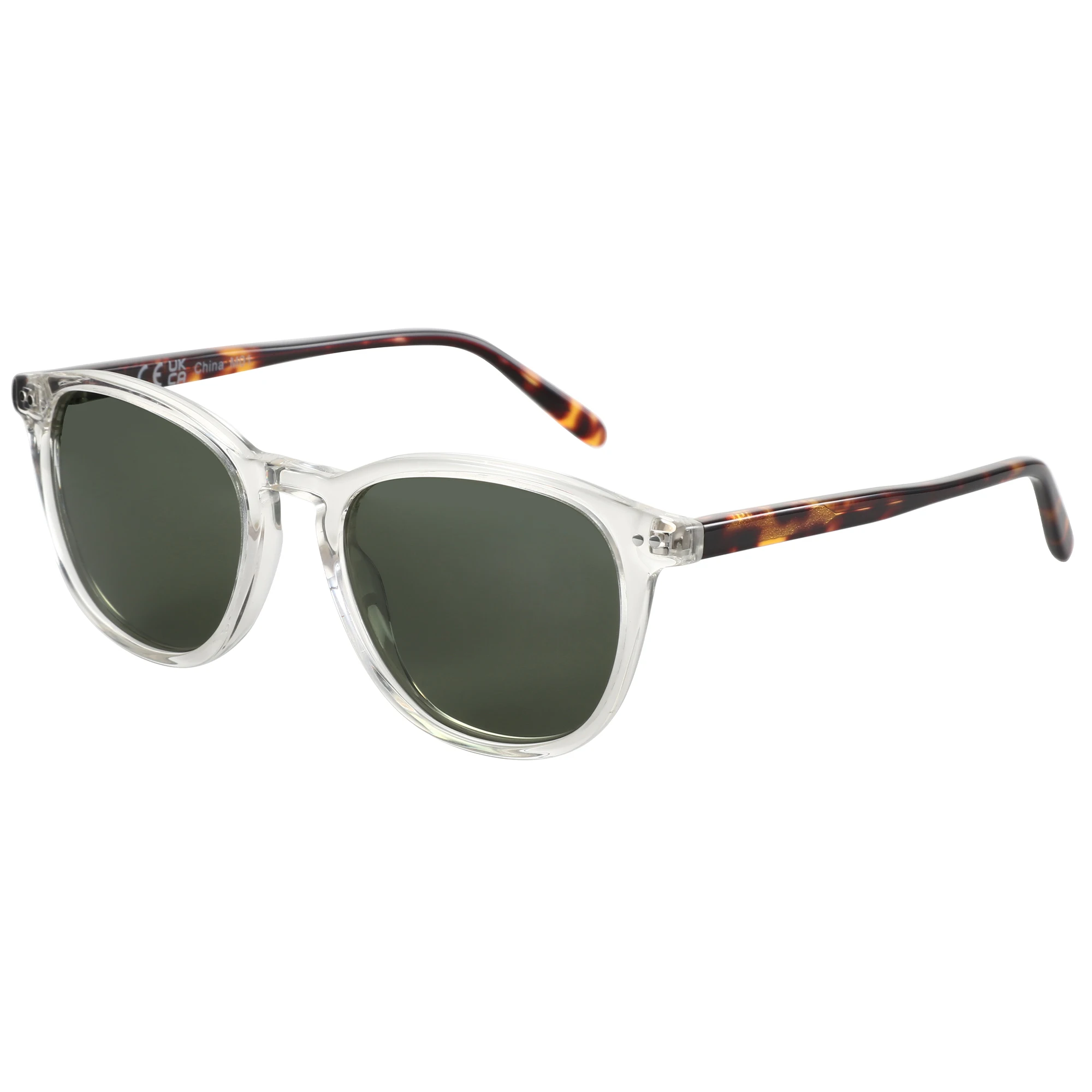 ZENOTTIC 2025, modische, quadratische, polarisierte Sonnenbrille, handgefertigte Acetat-Sonnenbrille mit Federbein, modischer runder Schirm für Männer und Frauen – Detail 21