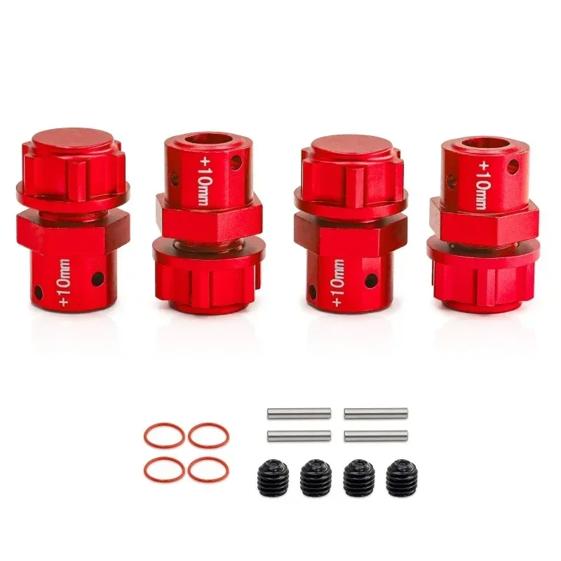 Metalen 17mm Verlengde Wiel Hex Hub Adapter + 10/13mm voor Arrma 6S 1/8 KRATON Typhon Outcast 1/7 Infraction Onbegrensde Mojave Misdrijf