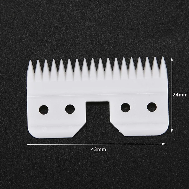 Y21A 12Pcs Replaceable Ceramic 18 Teeth Pet Ceramic Clipper Cutting Blade for Oster A5 Series