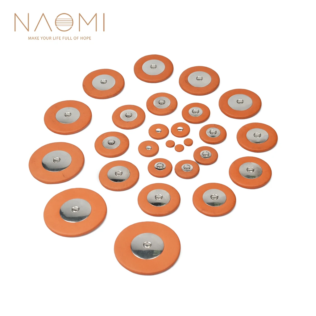 NAOMI Saxophone Pads Soprano Alto Tenor Baritone Sax Leather Pads Replacement For YAMAHA Sax 26/ 275/ 200DR 380 480 475 62