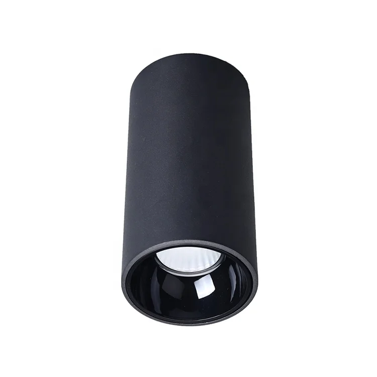 High Brightness High Quality Round White Black Surface Mount Smart Light Emitting Diode Ceiling Downlight