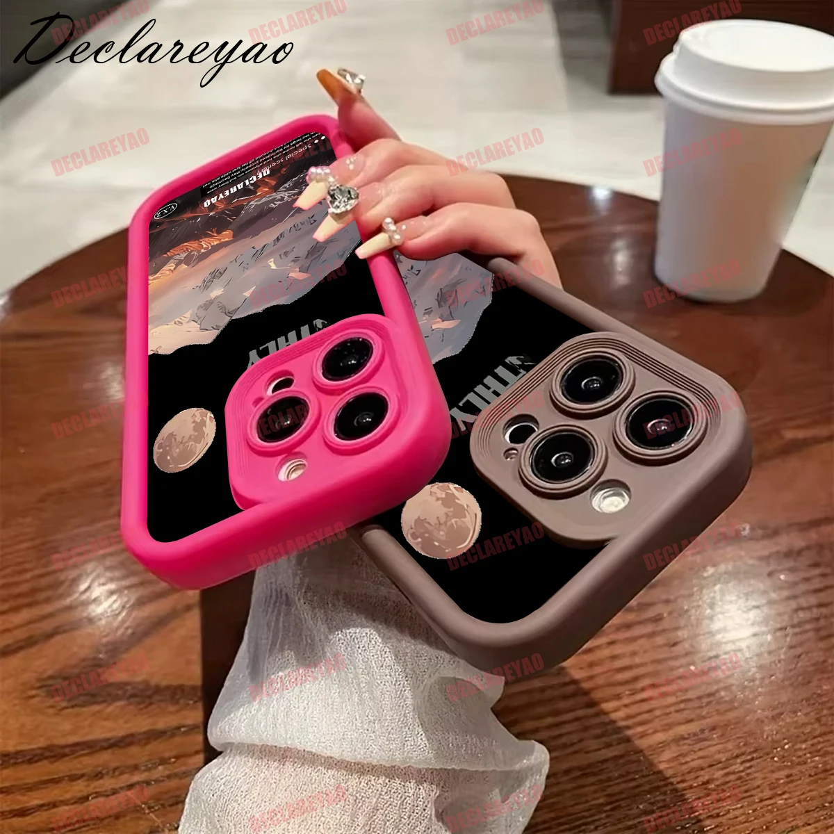 DECLAREYAO Матовый тонкий мягкий чехол из ТПУ для OPPO Reno 12 13 Pro Plus 3 4 Z 5 Lite K 2 T FS 14 6 7 8 10 11 Чехол силиконовый противоударный