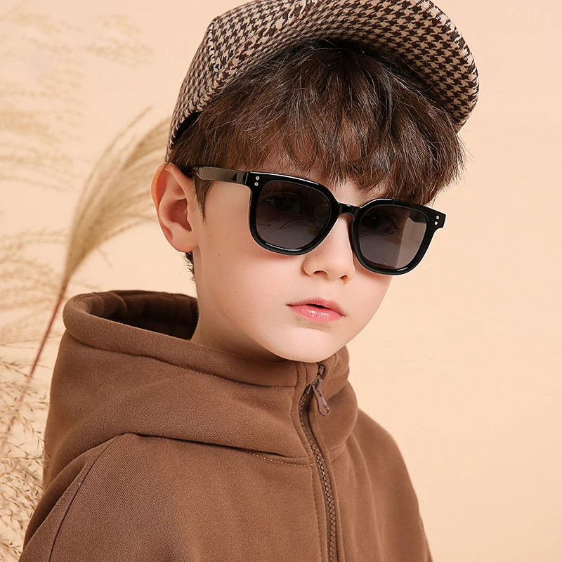 2023 New Children Sunglasses Fashion Colorful Kid Sun Glasses Boy Girl Unisex Vintage square Goggle UV400 Gafas de sol