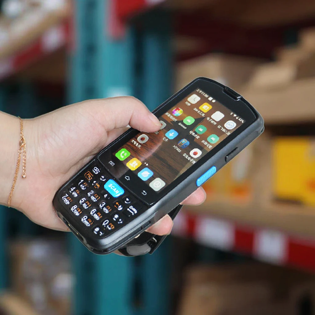 Terminal intelligent Android robuste PDA avec scanner de codes-barres 2D, WIFI, haute qualité, utilisation mobile, lecteur NFC RFID