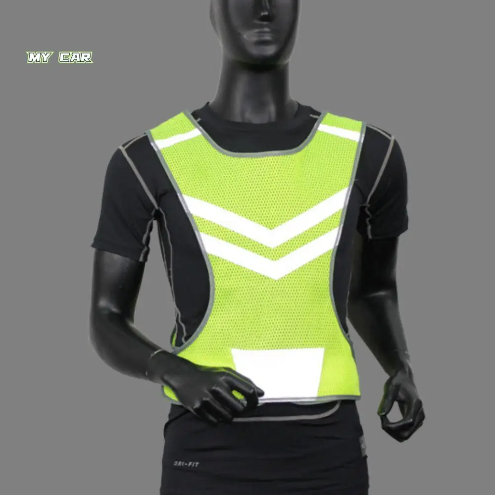 

with Storage Bag Reflective Vest Lightweight Night Warning Reflective Safety Jacket Waterproof Adjustable