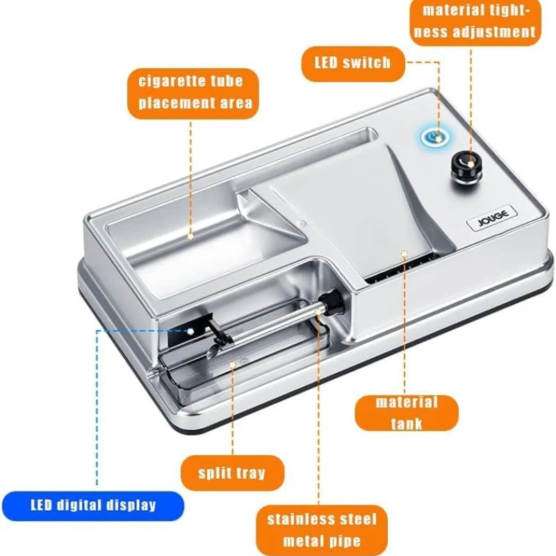 6.5/8 مللي متر عيار السجائر الكهربائية المتداول آلة الأشعة تحت الحمراء الاستشعار حاقن التبغ ملء صانع السجائر التدخين الملحقات
