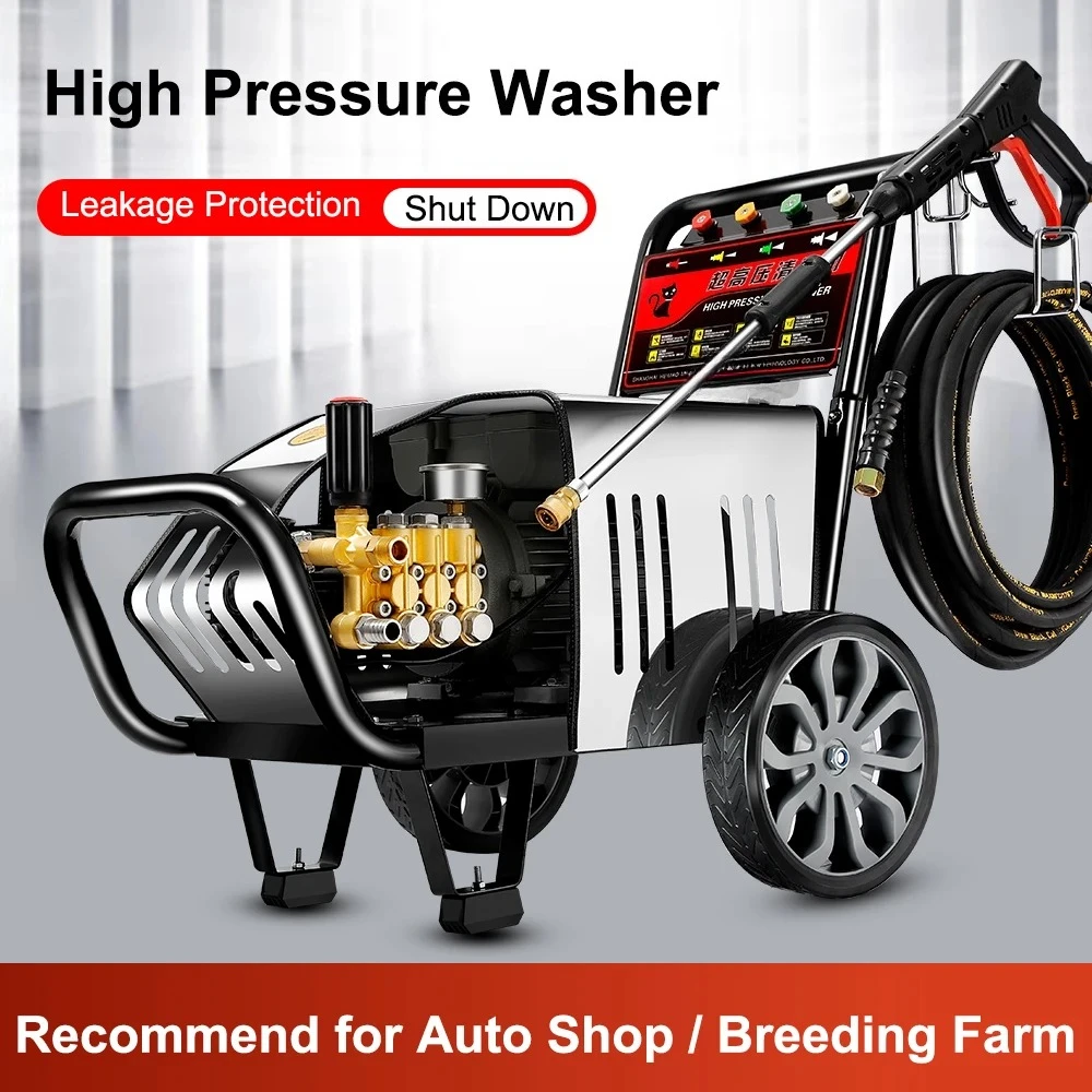 Fully Automatic Commercial - High Pressure Car Washer Jet Cleaner Machine for Auto Washing Garden Outdoor Cleaning