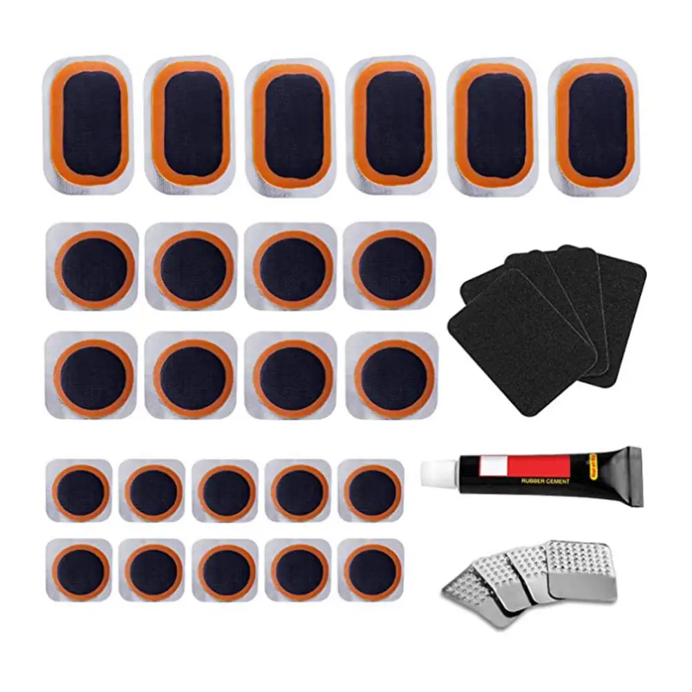 Bicicleta pneu Patch Repair Kit, sem cola, adesivo, secagem rápida, reparação de pneus, acessórios de perfuração, patch de proteção, T A9L1