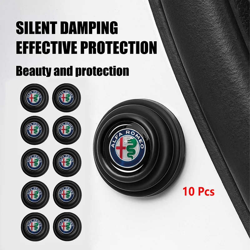 Car Door Shock Absorber gasket Buffer Anti-collision Silicone Sticker For Alfa Romeo Giulietta Mito 159 Giulia Stelvio 156 147