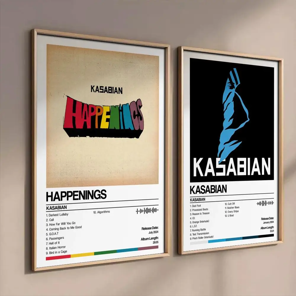 K-Kasabian Album Poster Stickers Mural Painting Self-Adhesiv