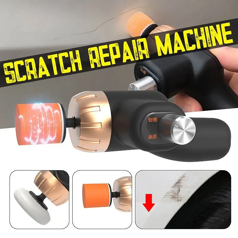 12V Car Polishing Machine Speed Adjustable Paint Scratch Repair Tool Depth Decontamination Glazing Protection