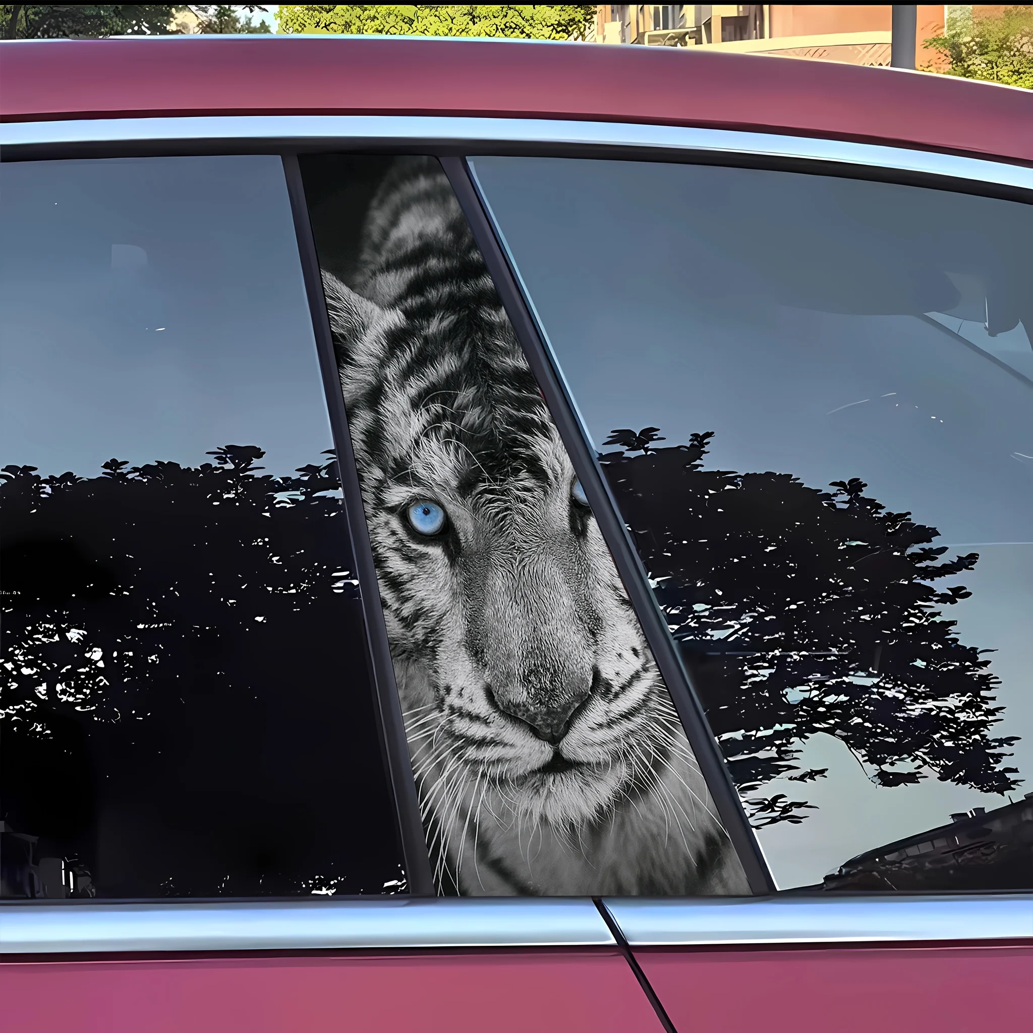 2 Self-Adhesive Tiger Stickers - Car Accessories Nz ulasan dan harga