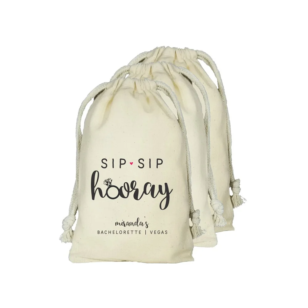 

25PCS Sip Sip Hooray Favor Bags, Bachelorette Favors,Personalized Favor Bags, Survival Kit Favor Bags, Destination Bags