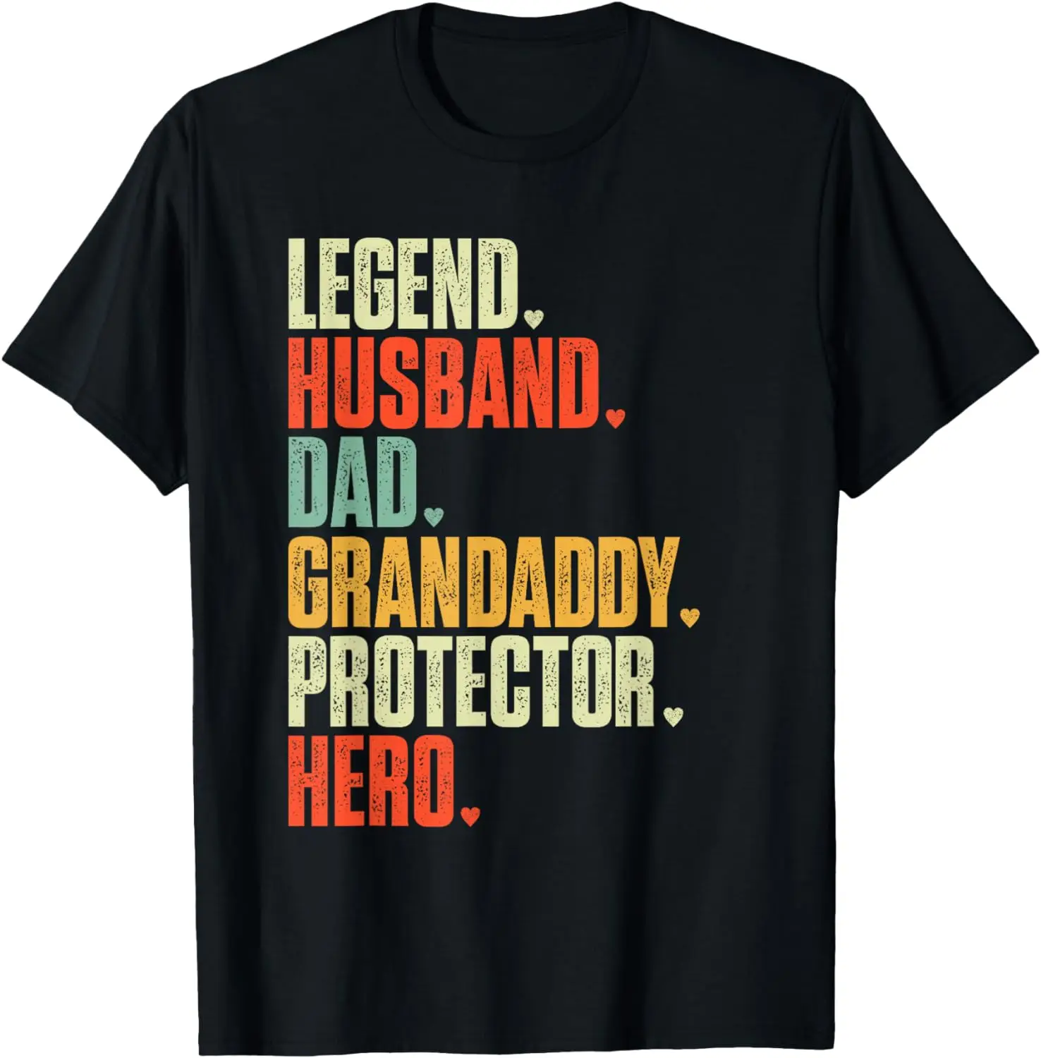 

Father's day Legend Husband Dad Grandaddy Protector Hero T-Shirt