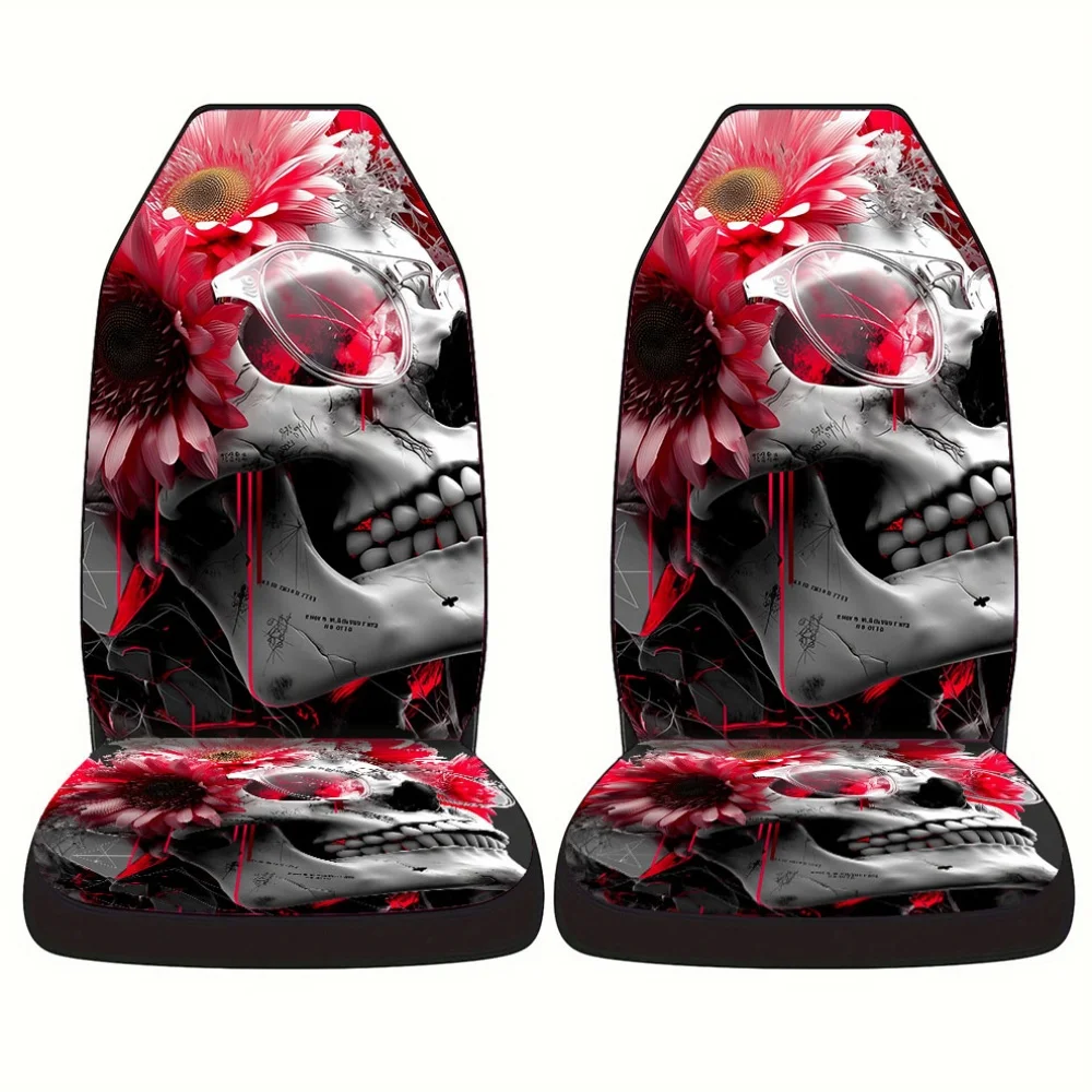Stylish Printed Car Seat Covers Complete Set, Designed To Fit Universally. Made From High-Quality Polyester, They Are Comfortabl