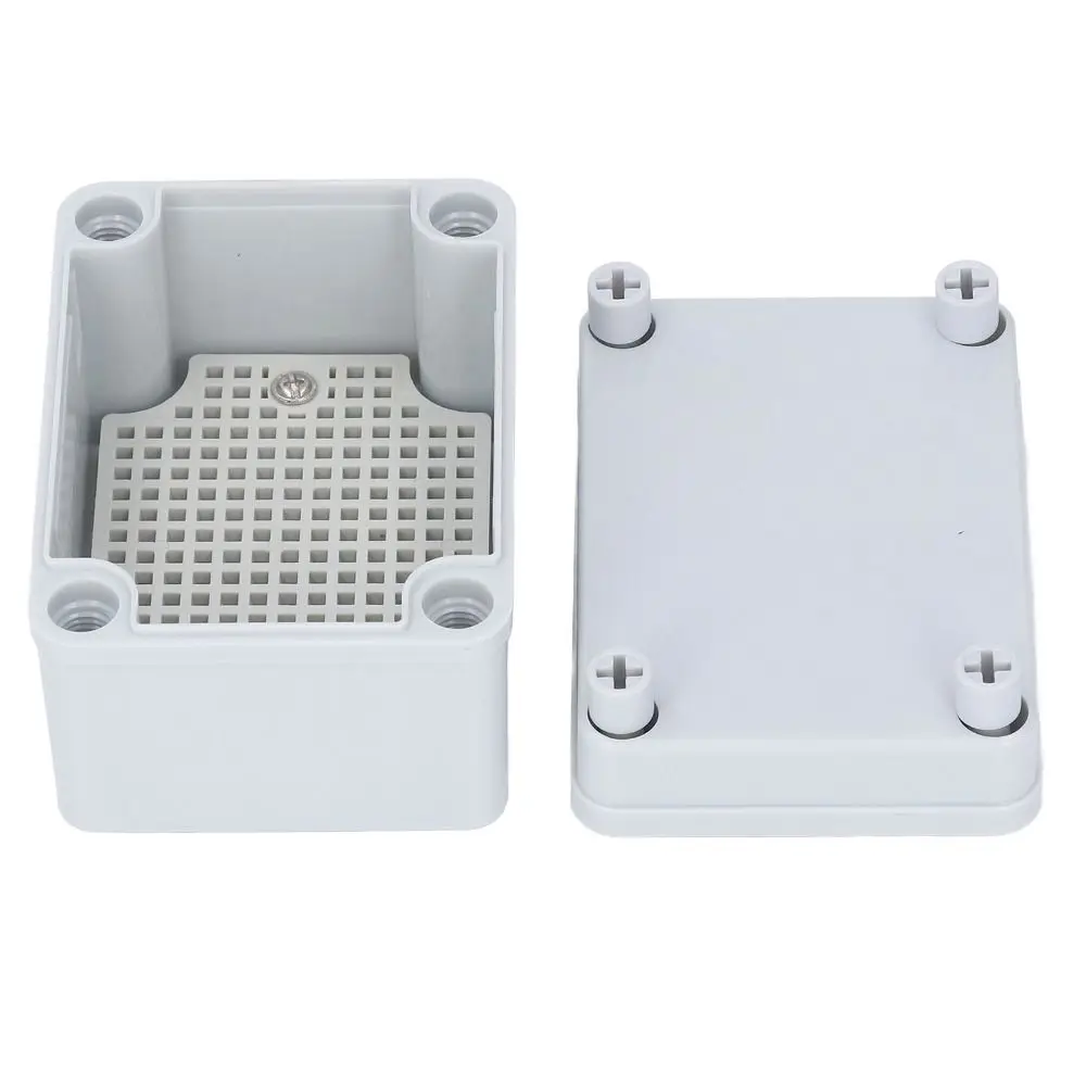 110*80*70mm Junction Box with Mounting Plate ABS Plastic Electrical Project Case Waterproof Grey Power Junction Box