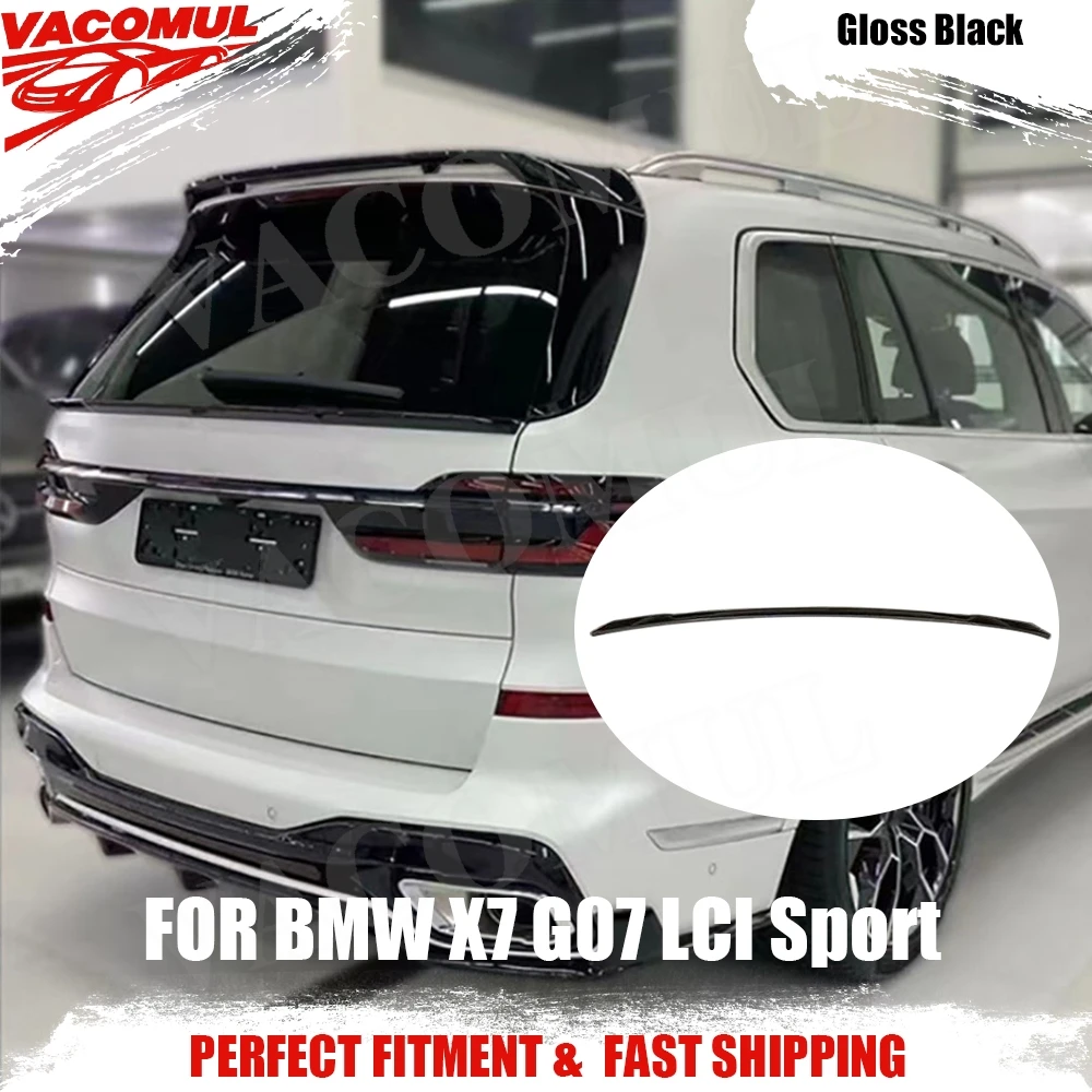 

VACOMUL For BMW X7 G07 LCI Sport 2023+ ABS Rear Trunk Spoiler Lid Wing Carbon Look Spoiler Add On Car Accessories