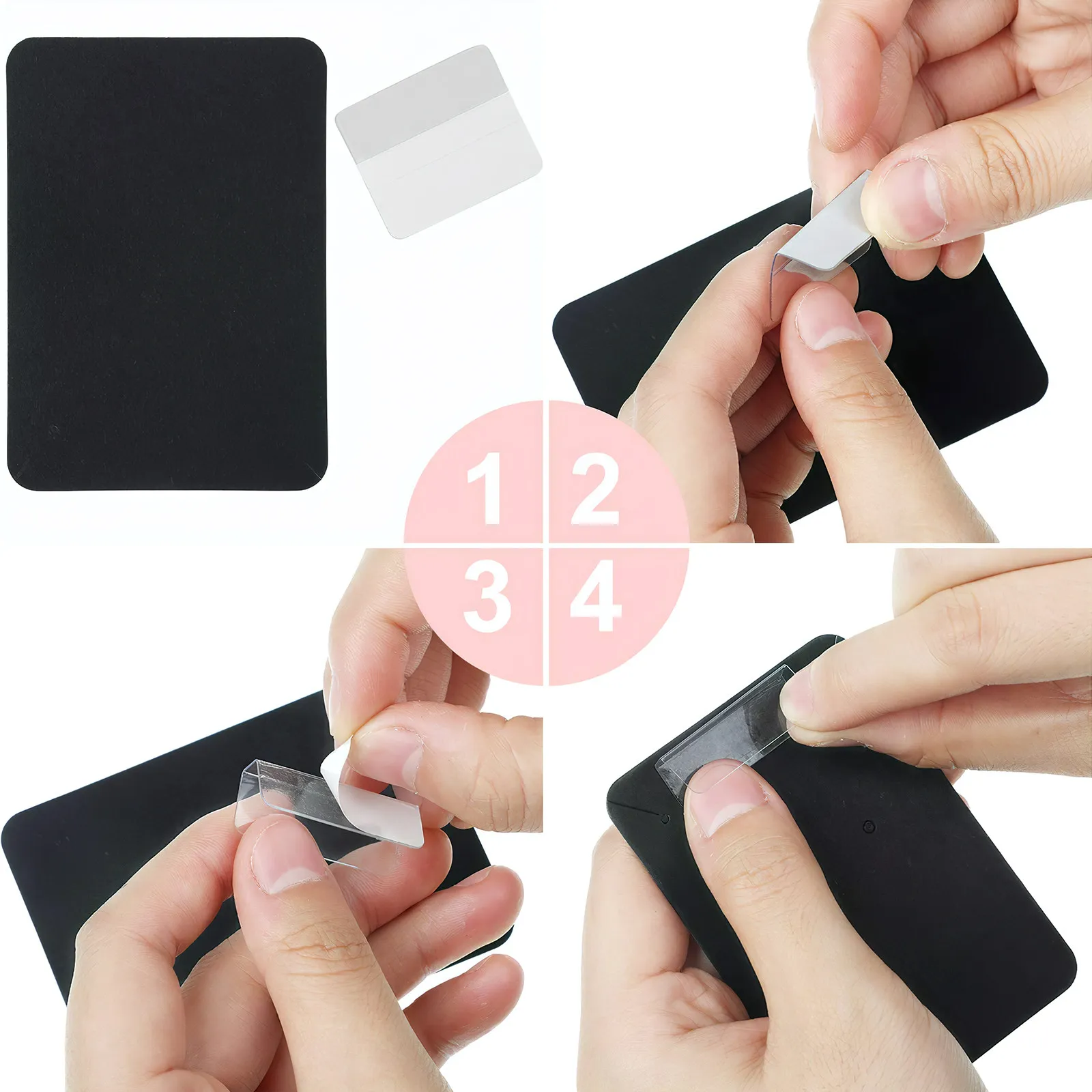 

100Pcs Earring Packaging Cards Transparent PVC Earring Holder Cards Self Adhesive Jewelry Display Holders for Selling and Home