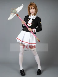 Anime Cardcaptor Sakura Cosplay Costume Kinomoto Sakura School Uniform Kawaii Girls Women Dress Skirt Outfits Halloween mp003941