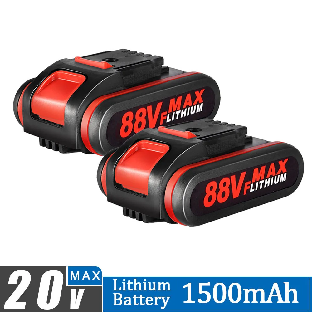 88VF 1500mAh Rechargeable Lithium Ion Battery For Worx 36VF 48VF 88VF Cordless Screwdriver Power Tools Replacement Battery