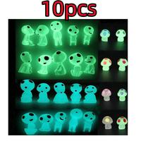 1-10pcs Micro-landscape Glow-in-the-dark Fairy Decoration Toy Modern Resin Crafts Cute Anime Alien Funny Fluorescent Decorations