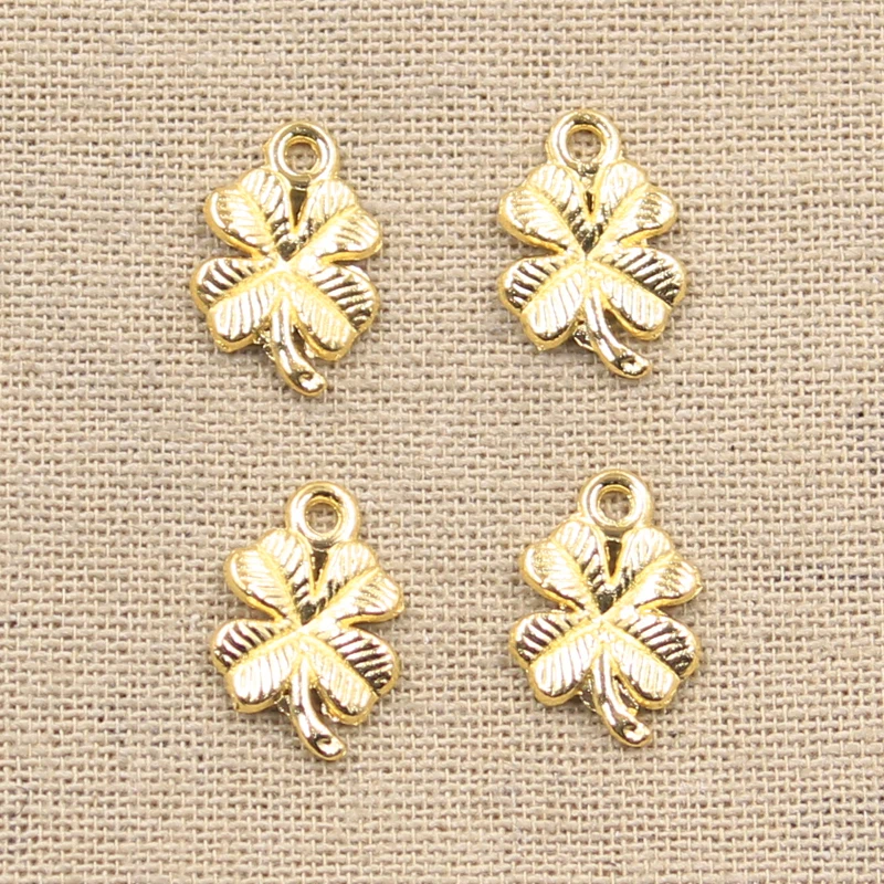 20pcs Charms Lucky Irish Four Leaf Clover 17x11mm Antique Making Pendant fit,Vintage Tibetan Bronze,DIY Handmade Jewelry