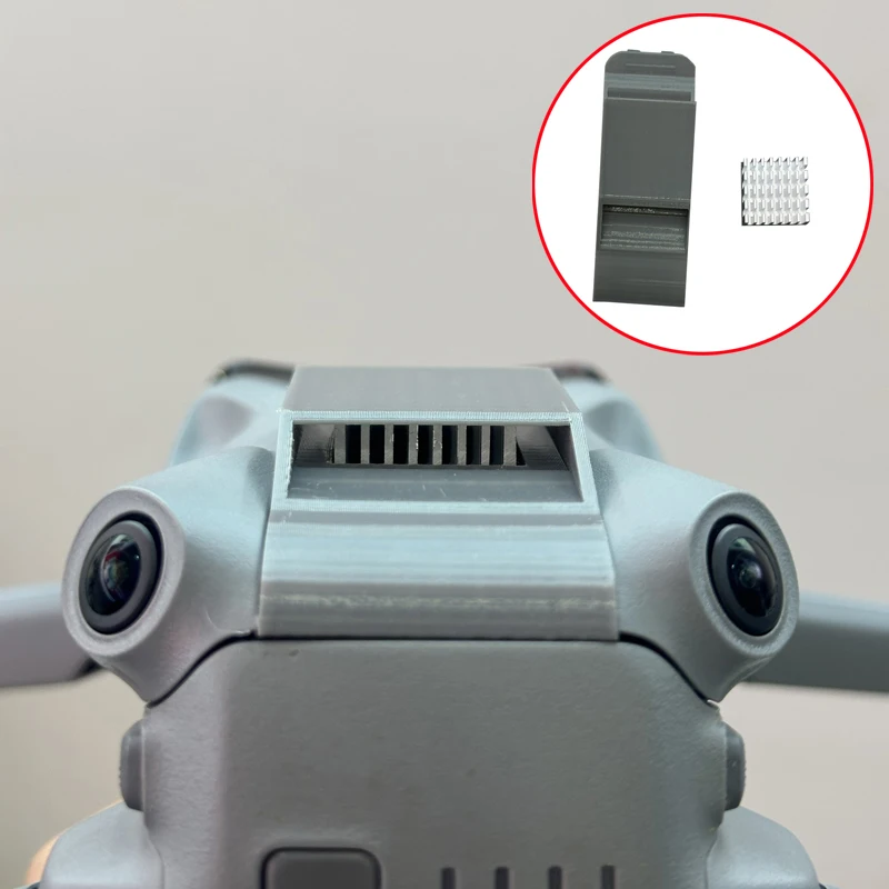 For DJI Air 3/3s FPV Drone Model Transmission Heat Dissipation Front Cover 3D Printed Cooling Top Cap Modified Accessories