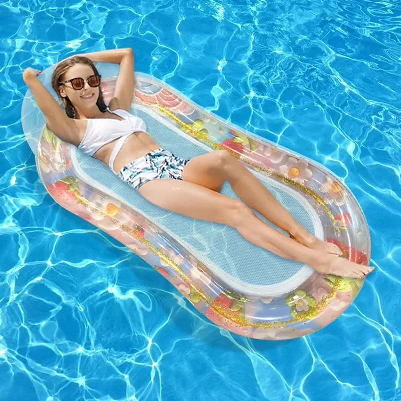 

Versatile Inflatable Pool Foldable Water Hammock Lounger for Adults, Ideal for Swimming Pool, Beach, Water Activities