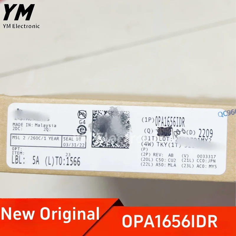 New Original OPA1656IDR OPA1656 OP1656 SOP8 Audio operational amplifier