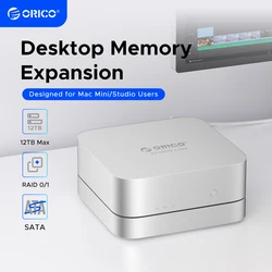 ORICO StudioLink custodia per disco rigido esterno SATA da 2.5 pollici da USB 3.2 a SATA 10Gbps per Mac mini con espansione Docking Station