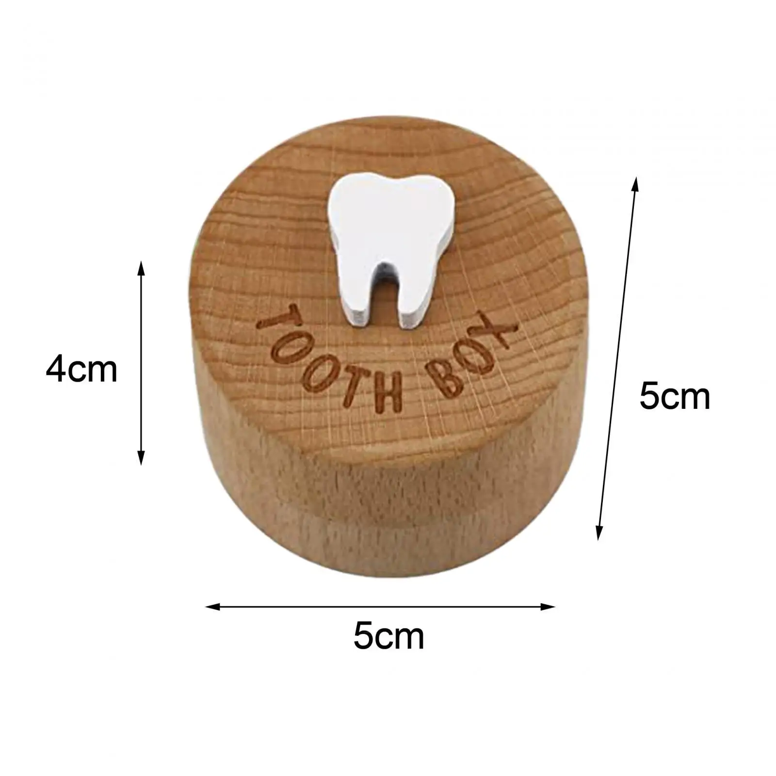 Personalized Wooden Baby Tooth Storage Organizer Keepsake Box for Kids Lost Tooth Fetal Hair Birthday