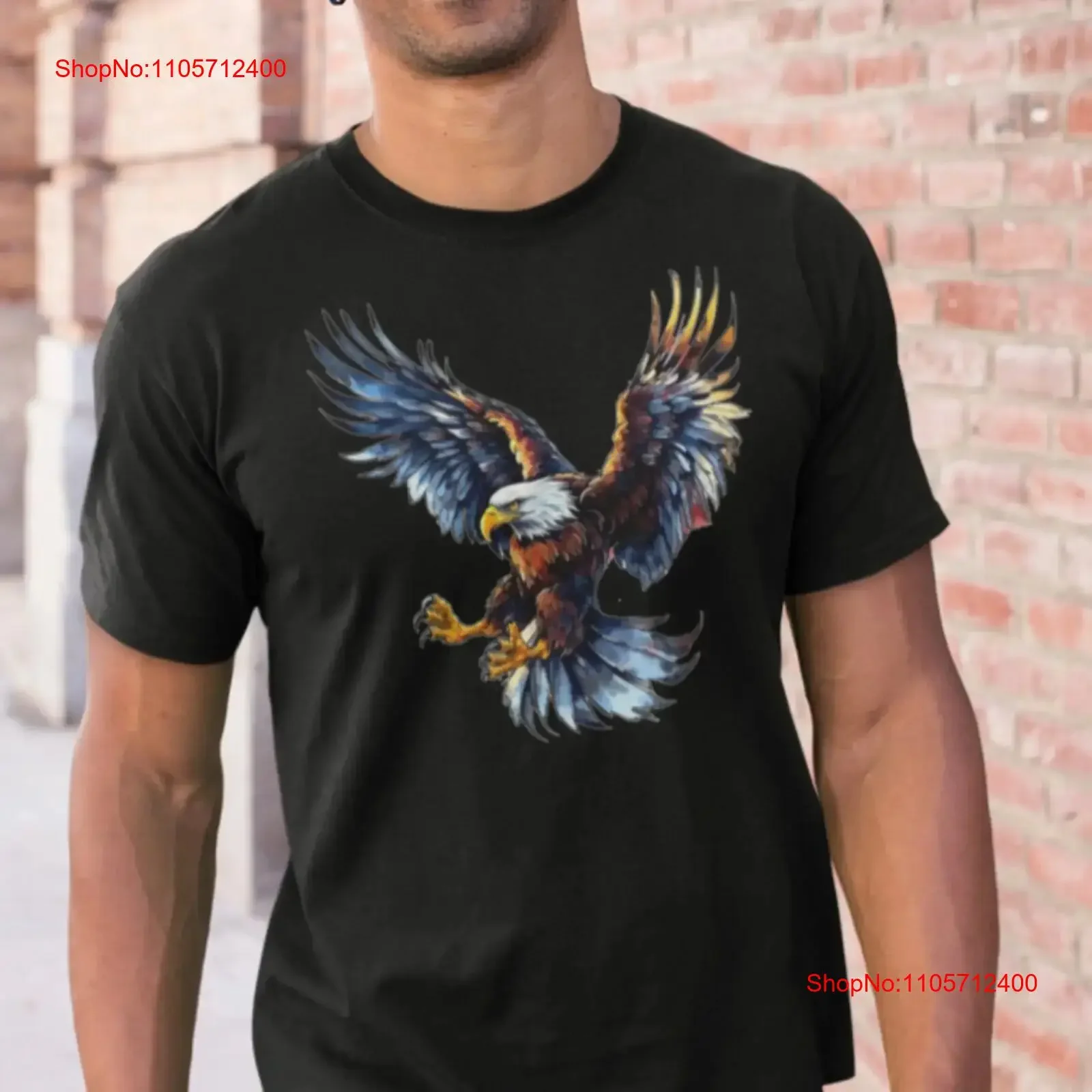 Majestic American Bald Eagle T shirt Swooping Patriotic vintage Washed Stretched Top For Everyday Wear streetwear fashion