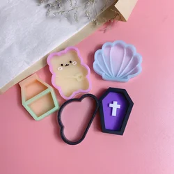Epoxy Resin Bear Mold, Shell, Cloud Shaker, Silicone Quicksand Moldes, Ferramentas Da Jóia DIY, Acessórios Da Jóia
