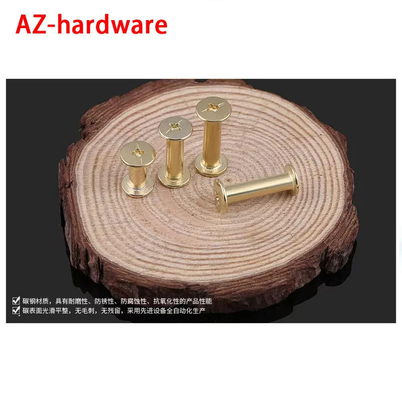 Винт для книги с покрытием для дочери, винт для книг, винт меню задникового соединения альбома, винт с замком M5, 50 шт.