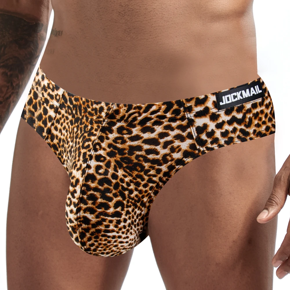 

Leopard Print Sexy Briefs Men Bikini Underwear Slip Hombre Calzoncillos Hombre Kinckers Men Briefs Pouch Cuecas Gay Underwear