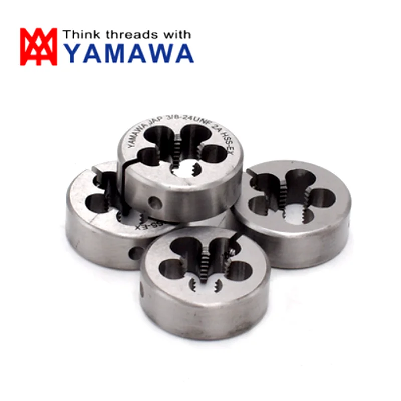 1PCS YAMAWA HSSE Left Hand Metric and Fine Round Die M10M12M14M16M18M20M22X1L 1.5L 2L 2.5L  AR-D Screw Threading Dies