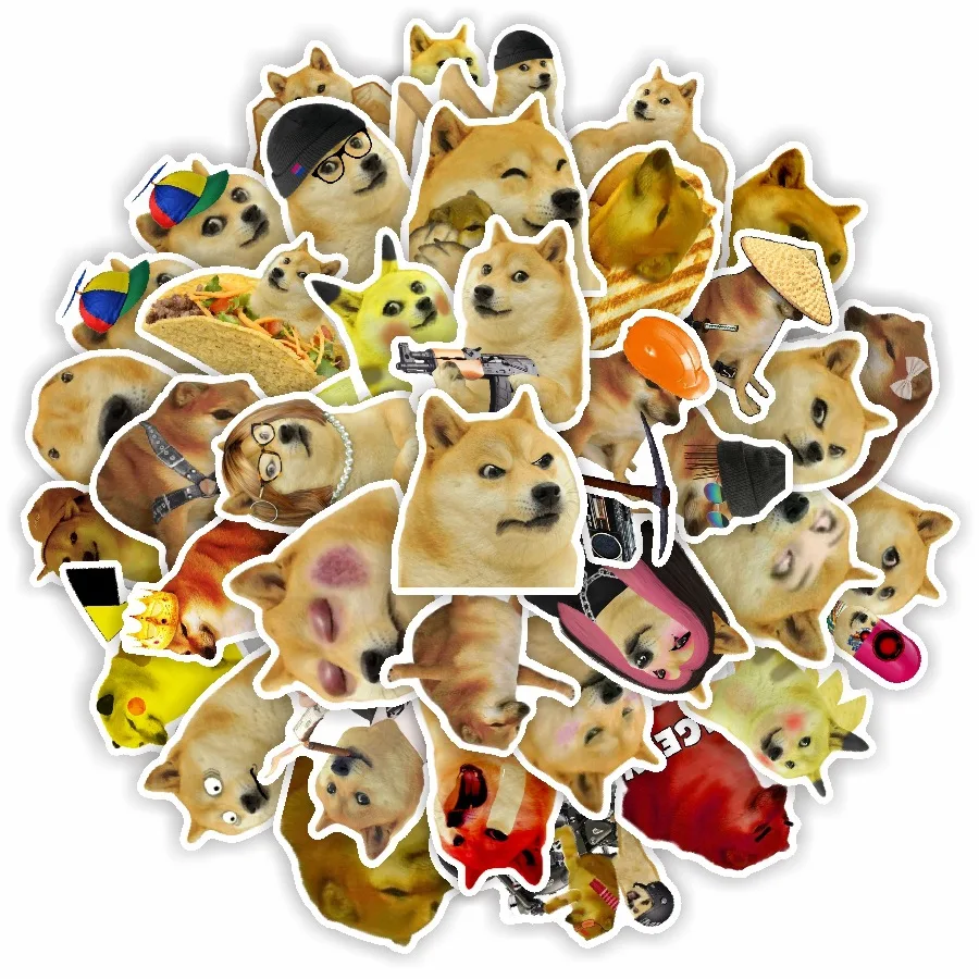 10/30/50pcs Angry Dog Stickers Laptop Bicycle Guitar Skateboard Sticker Kid DIY Graffiti Waterproof Stickers Toy