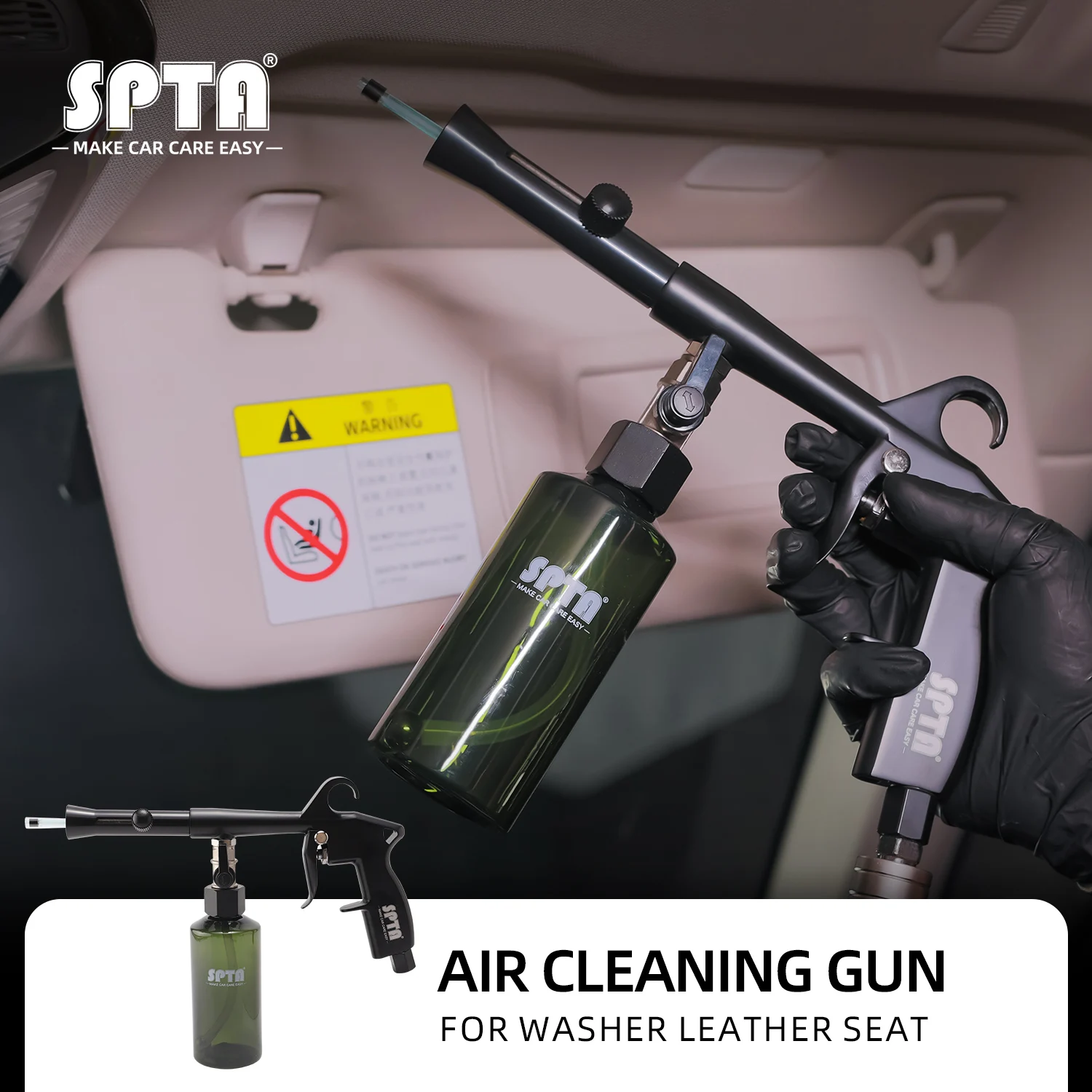 SPTA Air High Pressure Foam Gun Car Interior Exterior Washing Tool for Ceiling Cleaning