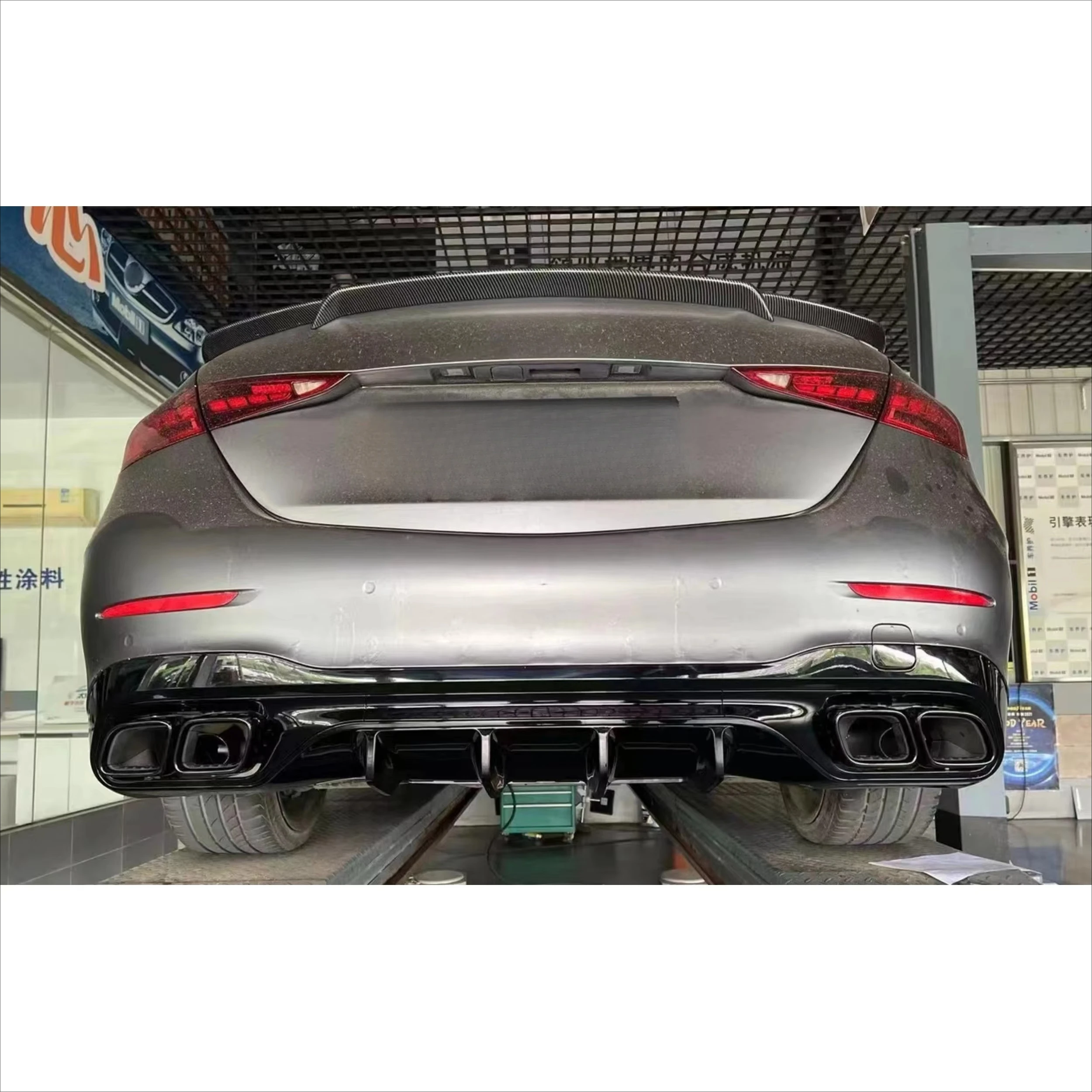 STLF Body Kit Include Rear Diffuser Tail Pipes for Mercedess Benzs C Class W206 2022 Year Upgrade to C63 AMGs 2
