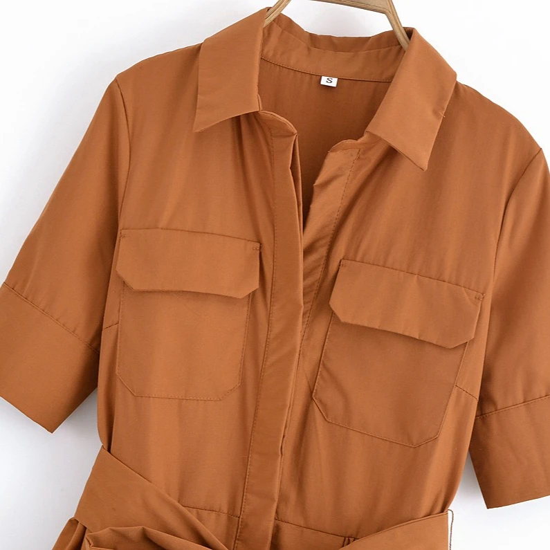 Zeyla rode damesjurk met riem, reverszak, lange jurk, 2025, lente zomer, elegant, casual vakantie, high street feestjurk