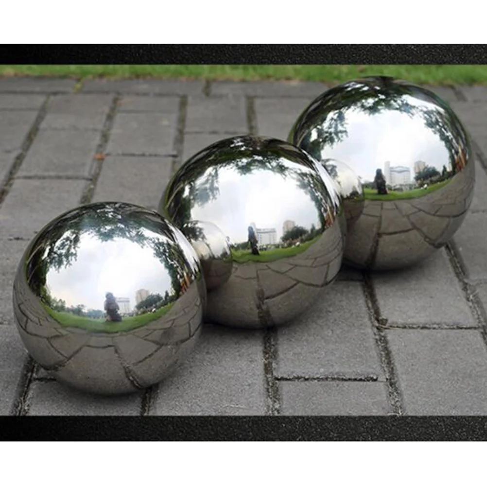 

80Mm Stainless Steel Floating Ball Mirror Polished Solid Metal Sphere for Garden Home Office Decor Decoration Ball Rustproof