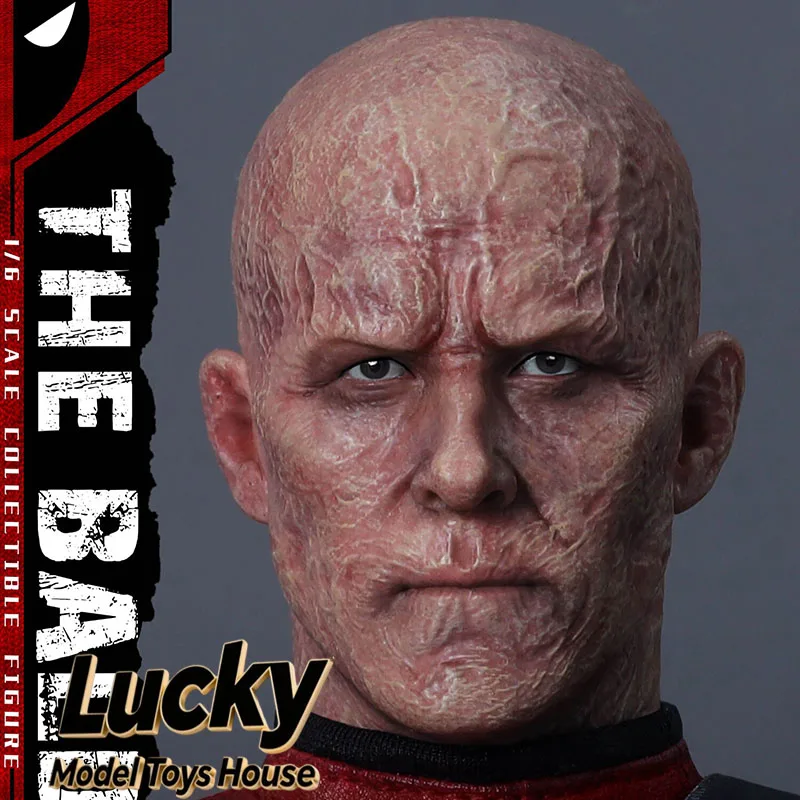 present-toys-pt-sp88-1-6-deadpool-l'uomo-calvo-wade-testa-bruciata-scultura-accessorio-supereroe-per-action-figure-da-12-pollici