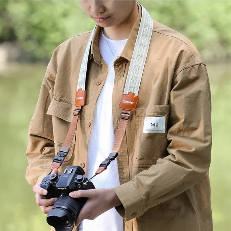 DSLR/SLR Camera Shoulder Strap with Quick Release Buckle camera Neck Lanyard Camera Strap Adjustable Shoulder Sling Strap
