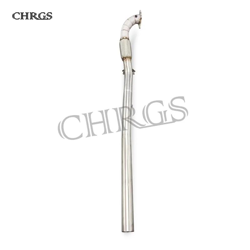 

Даунпайп для Volkswagen Golf 6 GTI 2.0T 2004-2009, без кошачьей даунпайп из нержавеющей стали, выхлопная труба без катализатора