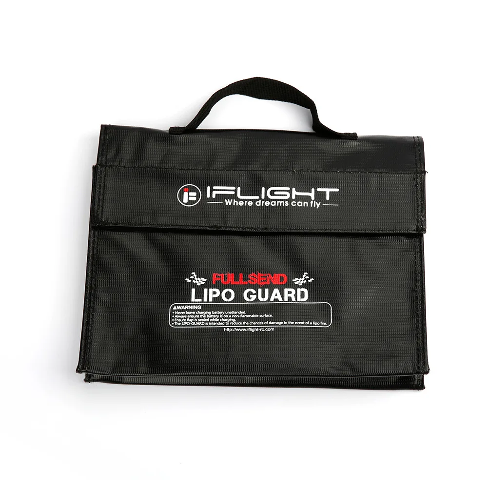 IFlight Lipo Battery Safe Bag 255*115*170mm Fireproof Explosionproof Bag RC Lipo Battery Guard Safe Portable Storage Handbag