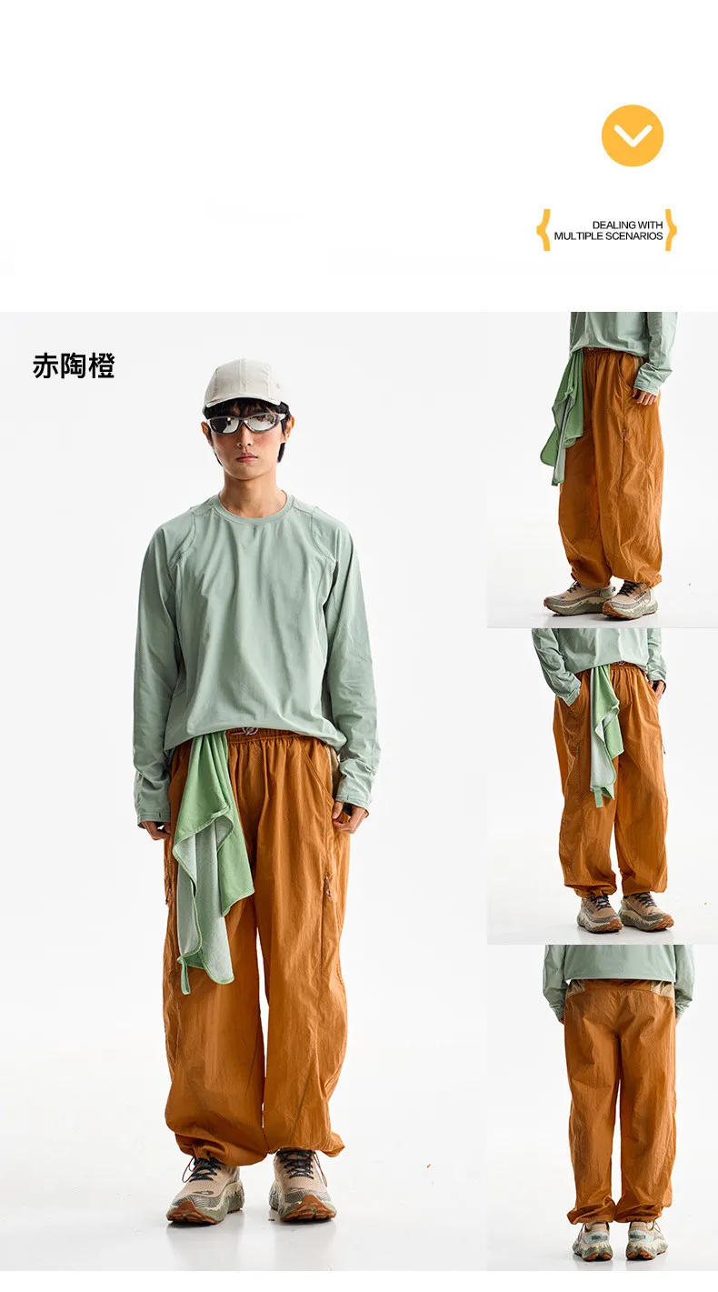 Leichte Outdoor-Wanderhose, atmungsaktiv, wasserdicht, schnell trocknend, lange Hose für Herren und Damen, Reise- und Arbeitskleidung, Fallschirmjägerhose – Detail 15