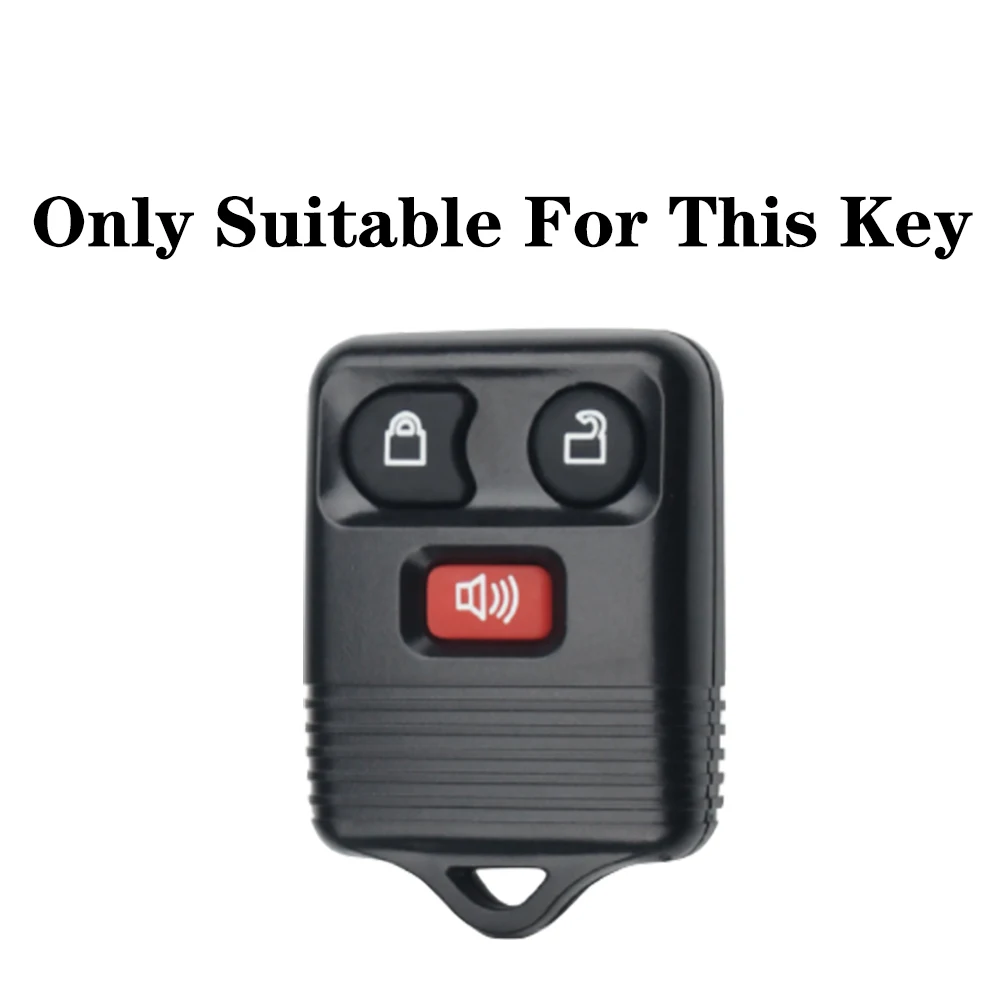 2025 جودة عالية 3/4 أزرار غطاء مفتاح السيارة الألياف سيليكون لفورد إسكيب F 150 اكسبلورر 2001 - 2007 #2