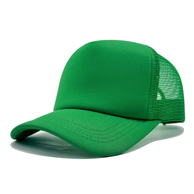 Angepasst Gedruckt Logo Schwamm Mesh Cap Einfarbig Baseball Hut Sonnenschirm Und Sonnenschutz Reise Caps Lkw Kappe Entenschnabel Hüte