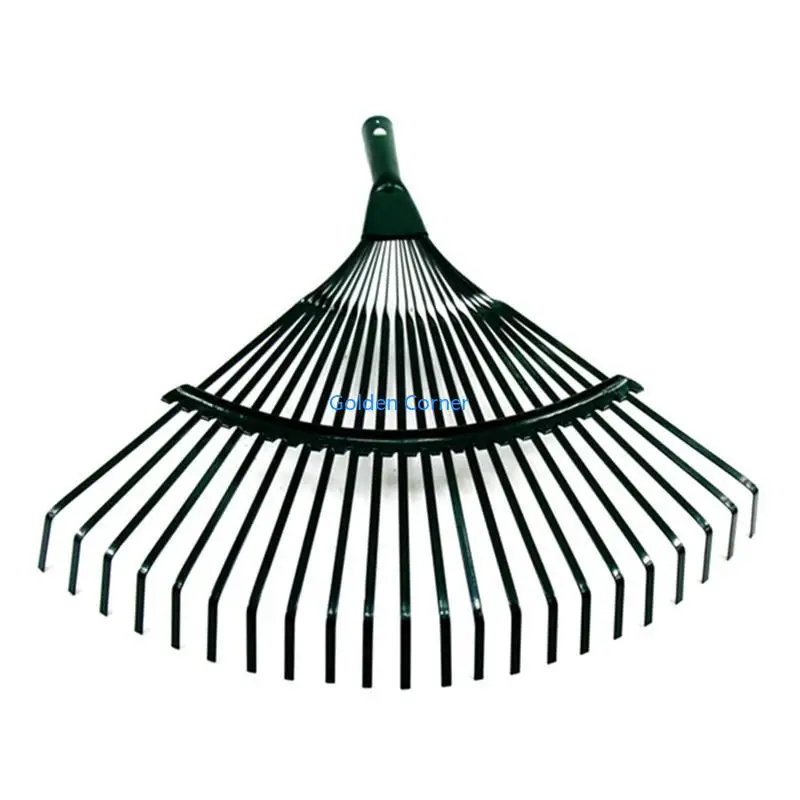 

E15D Courtyard Shrub Rake for Head Lawn 22 Toothed Durable Garden Tool Grass Broom Sh